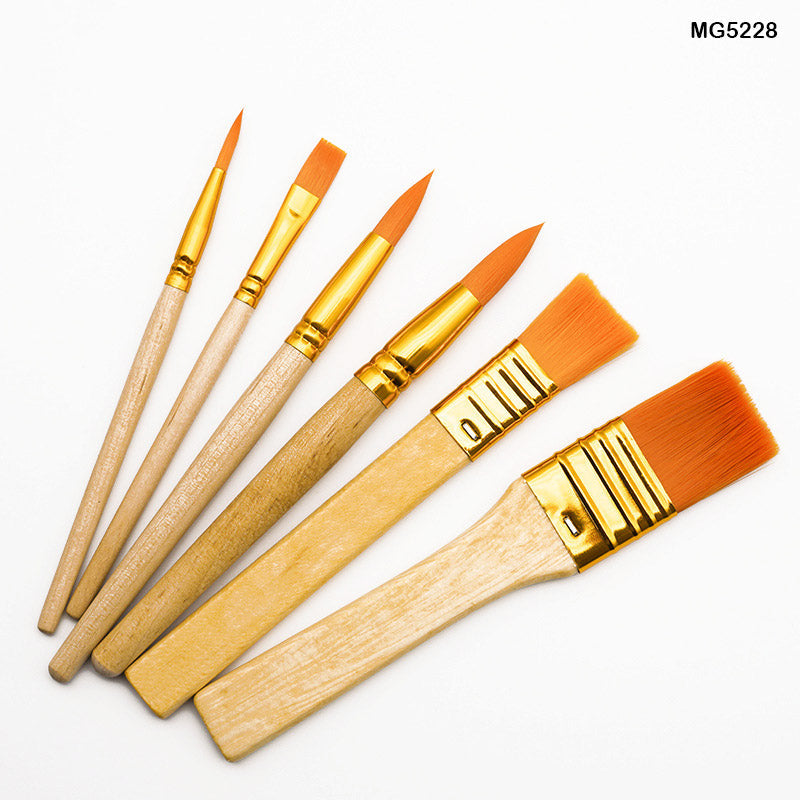 MG Traders Brush 6Pc Art Brush Set Mg5228