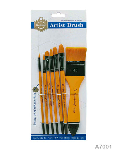 MG Traders Brush A7001 6+1 Paint Brush Orange Handle