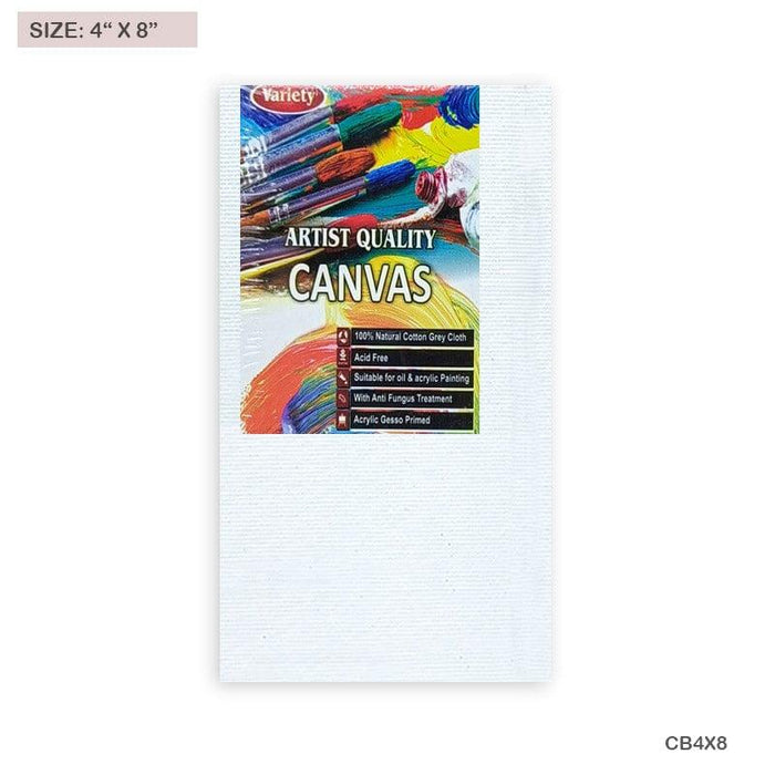 Canvas Board 4x8 Inch (Cb4X8) - Ideal for Small Artworks