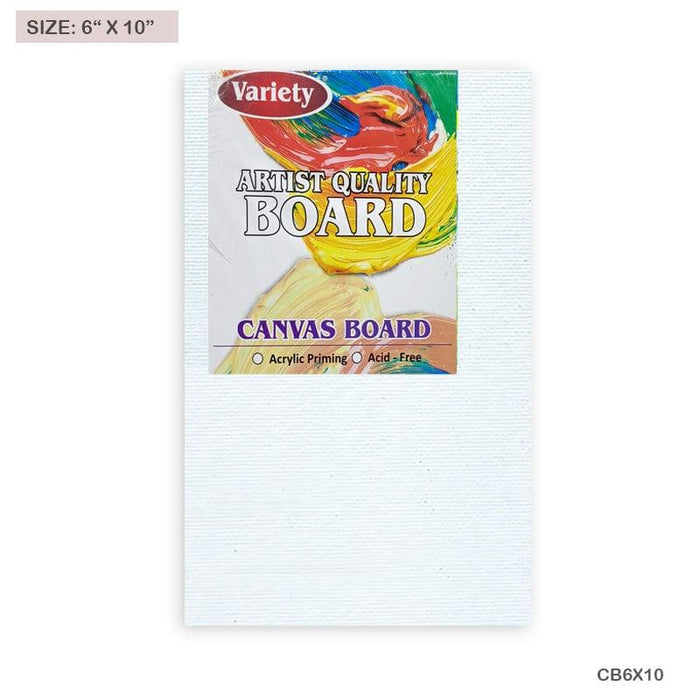 6x10 Inch Artist Canvas Board - Primed for Painting
