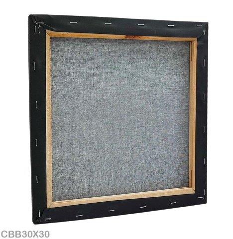 MG Traders canvas Boards Canvas Board Stretched Black 30X30Cm (Cbb30X30)