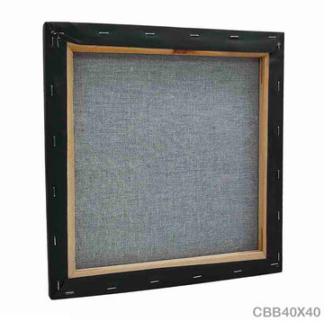 Canvas Board Stretched Black 40X40Cm (Cbb40X40)