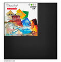 MG Traders Canvas Canvas Board Stretched Black 30X30Cm (Cbb30X30)