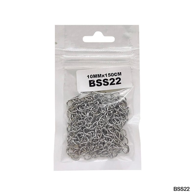 MG Traders Chains & Hooks Bss22 Ss Chain Silver 10Mmx150Cm