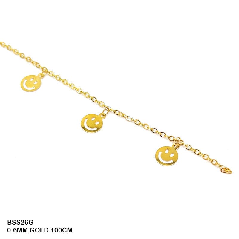 MG Traders Chains & Hooks Bss26G Chain 0.6Mm Gold 100Cm