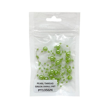 MG Traders Chains & Hooks Pearl Thread Green Small Pkt(1.35Mtr)
