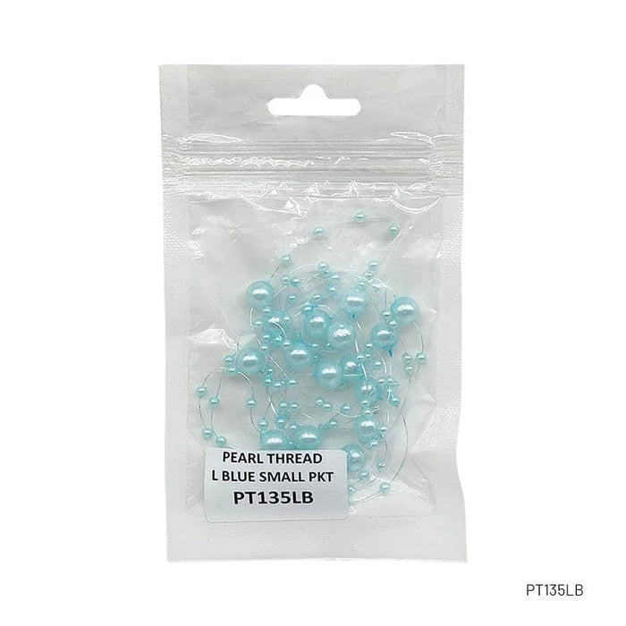 Pearl Thread Small Pkt  L Blue