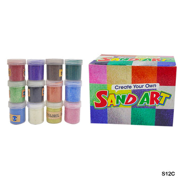 Sand For Art Colored (12 Bottle) S12C