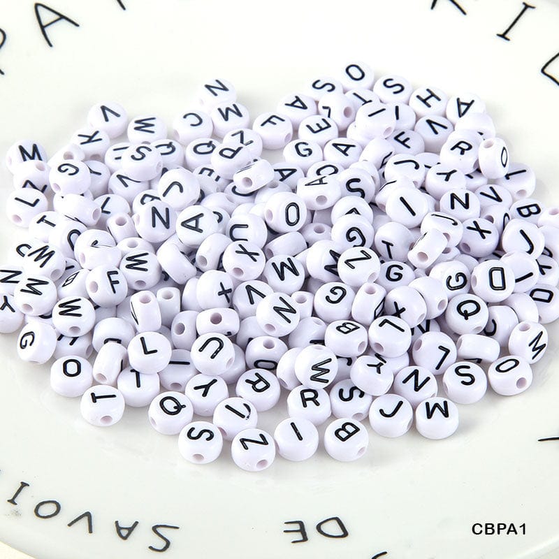 MG Traders Craft Emblishment Cbpa1 Craft Beads Plastic 4*7Mm 500Gm A1