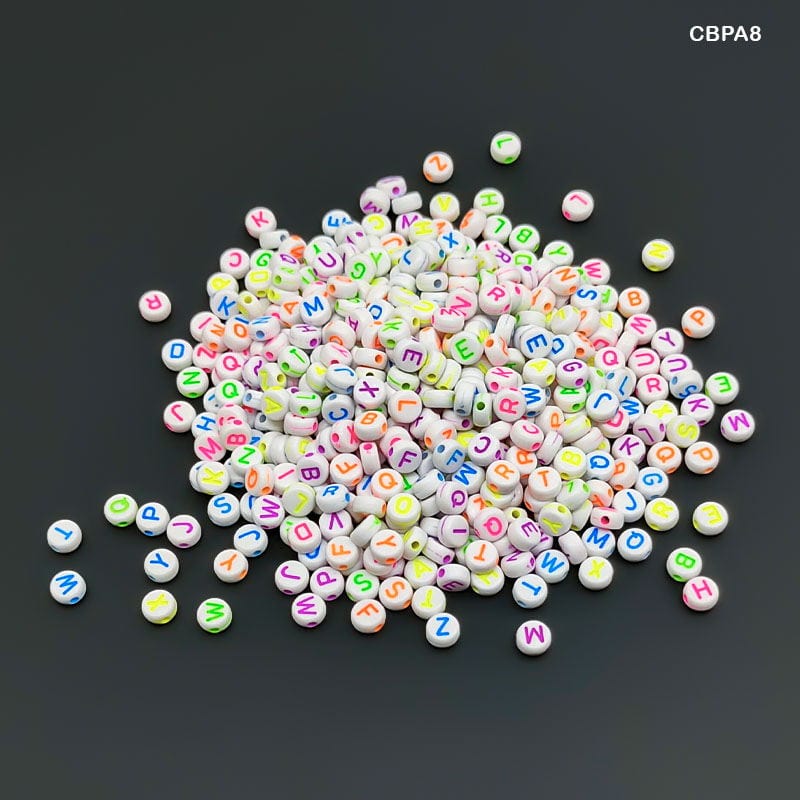 MG Traders Craft Emblishment Cbpa8 Craft Beads Plastic 4*7Mm 500Gm A8