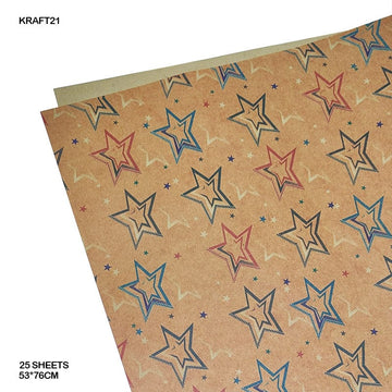 Packing Paper Kraft21 53*76Cm 25 Sheets