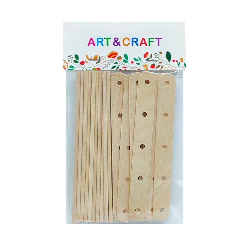 MG Traders Craft Sticks Ice Cream Stick With Hole Plain (Ihp)  (Pack of 3)