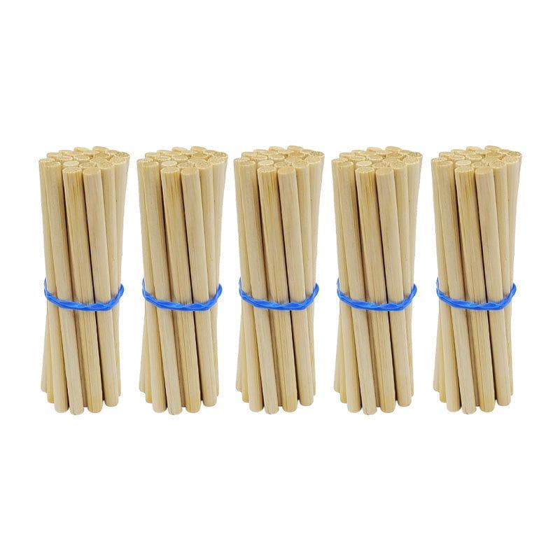 MG Traders Craft Sticks Wood Round 100 Stick Plain 8Cmx5Mm (Wrp100)