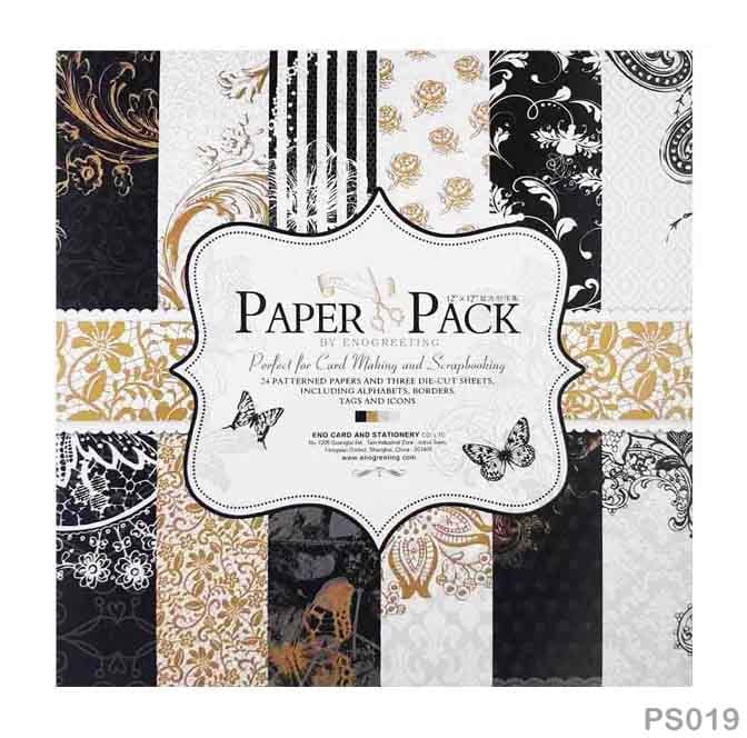 MG Traders Designed Paper 12X12 Eno Paper 24 Sheets (Ps019)