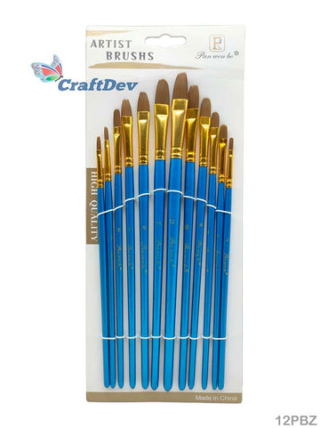 12Pc Paint Brush Blue Z (12Pbz)