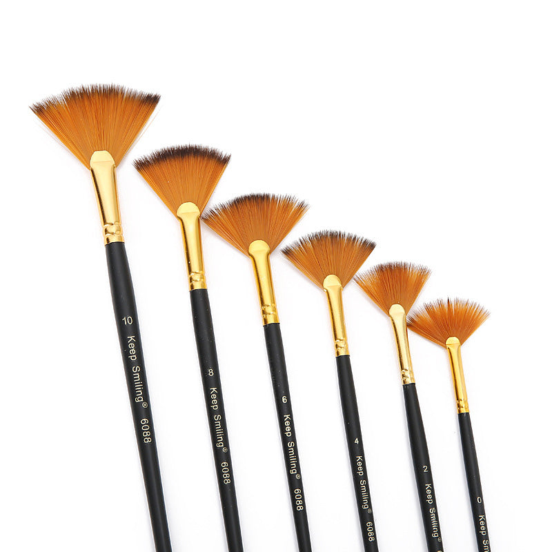 MG Traders Drawing Materials 6Pc Fan Brush (A6088)