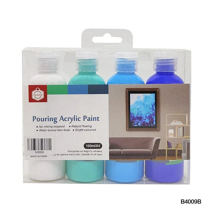 Pouring Acrylic Paint 100Mlx4       Code  B4009B
