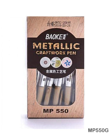 Metalic Craftwork Pen Gold 12Pc (Mp550G)