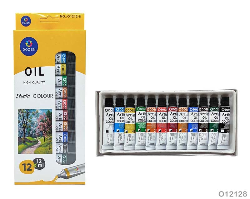 MG Traders Drawing Materials Oil Studio 12 Color (O12128)