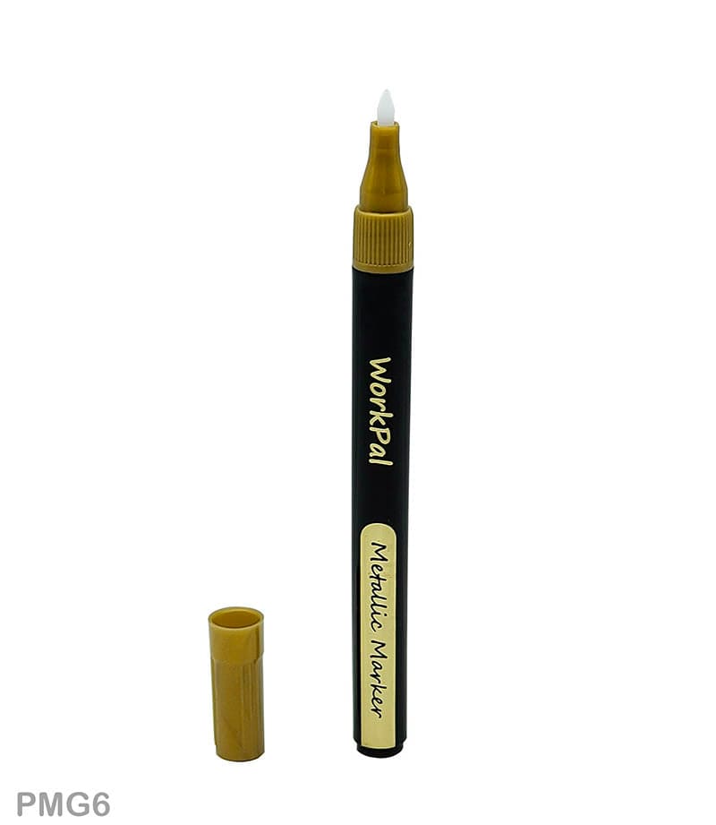 MG Traders Marker Paint Marker Gold 6Pcs (Pmg6)