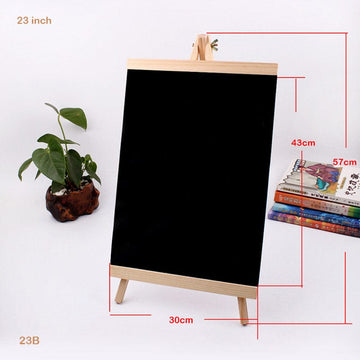 MG Traders Easel & Canvas 23" Black Board With Easel 30X59Cm (23B)