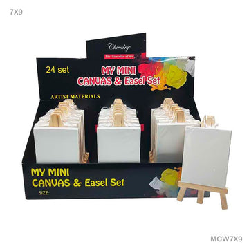Mini Canvas And Easel White (Mcw7X9) ONE UNIT