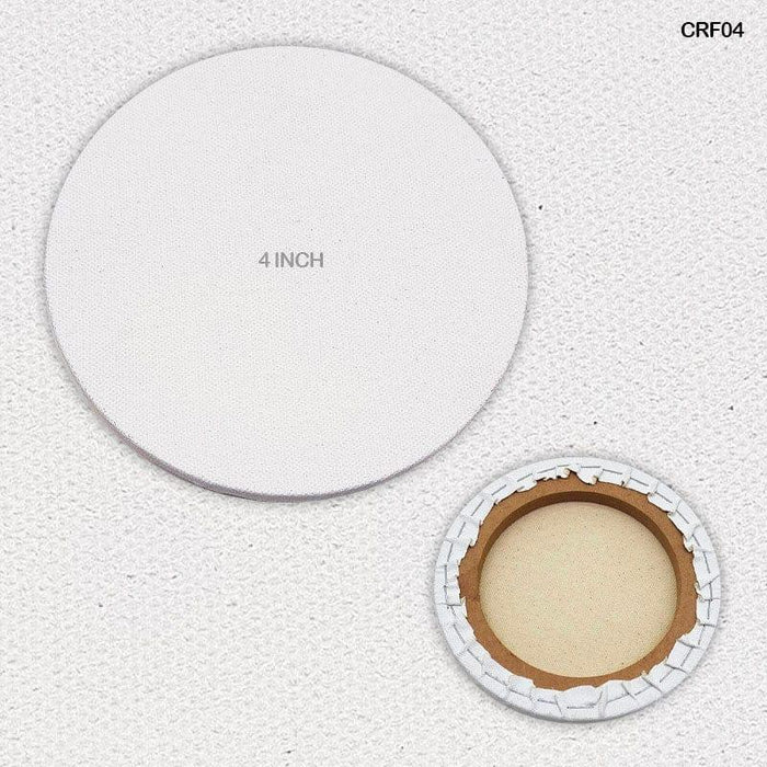 Stretch Canvas Board Round With Frame  4(Crf04)