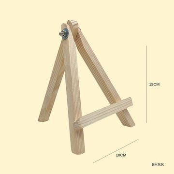 MG Traders Easel & Canvas Wooden Easel 6" With Screw (6Ess) In  (Pack of 4)