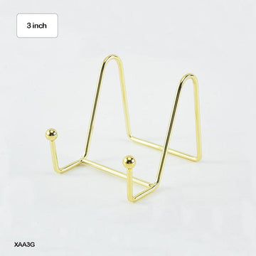 Xaa3G Frame Holder Display Stand Iron Gold 3 Inch