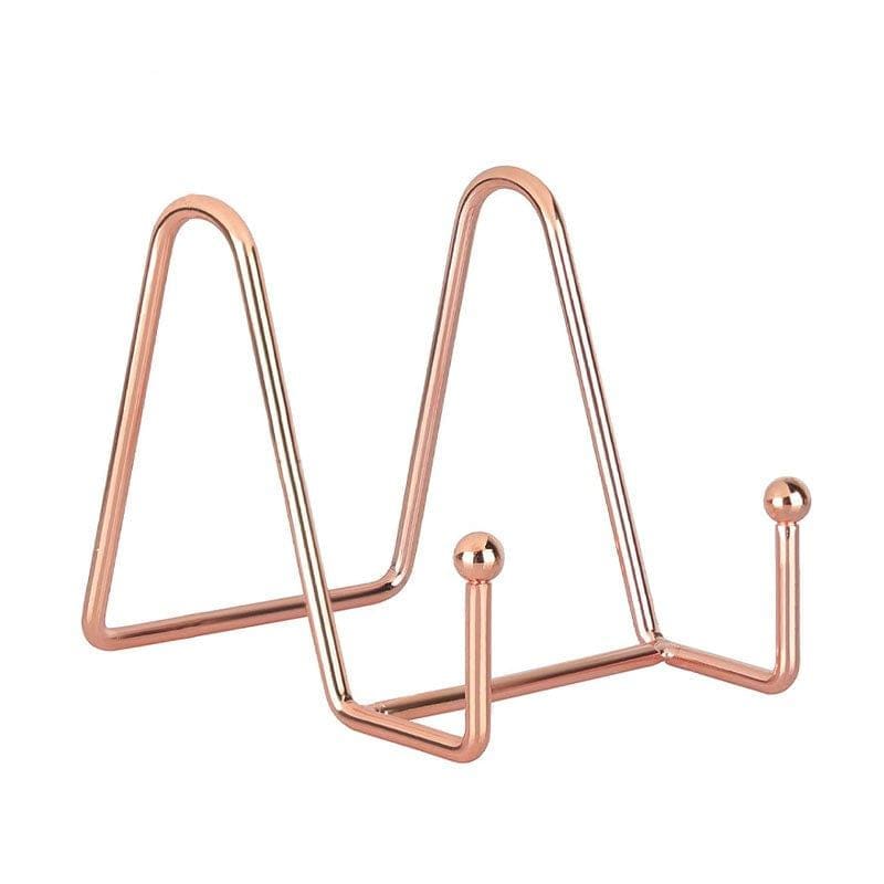 MG Traders Easel Xaa3Rg Frame Holder Display Stand Iron Rose Gold 3 Inch