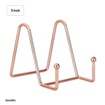 MG Traders Easel Xaa3Rg Frame Holder Display Stand Iron Rose Gold 3 Inch