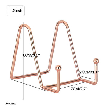 Xaa4Rg Frame Holder Display Stand Iron Rose Gold 4.5 Inch