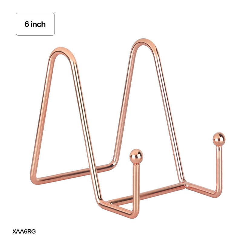 MG Traders Easel Xaa6Rg Frame Holder Display Stand Iron Rose Gold 6 Inch