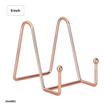 MG Traders Easel Xaa6Rg Frame Holder Display Stand Iron Rose Gold 6 Inch