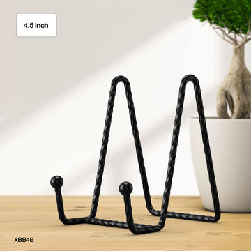 MG Traders Easel Xbb4B Frame Holder Display Stand Iron Black 4.5 Inch  (Pack of 2)