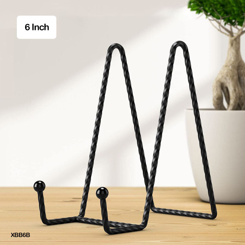 MG Traders Easel Xbb6B Frame Holder Display Stand Iron Black 6 Inch  (Pack of 2)