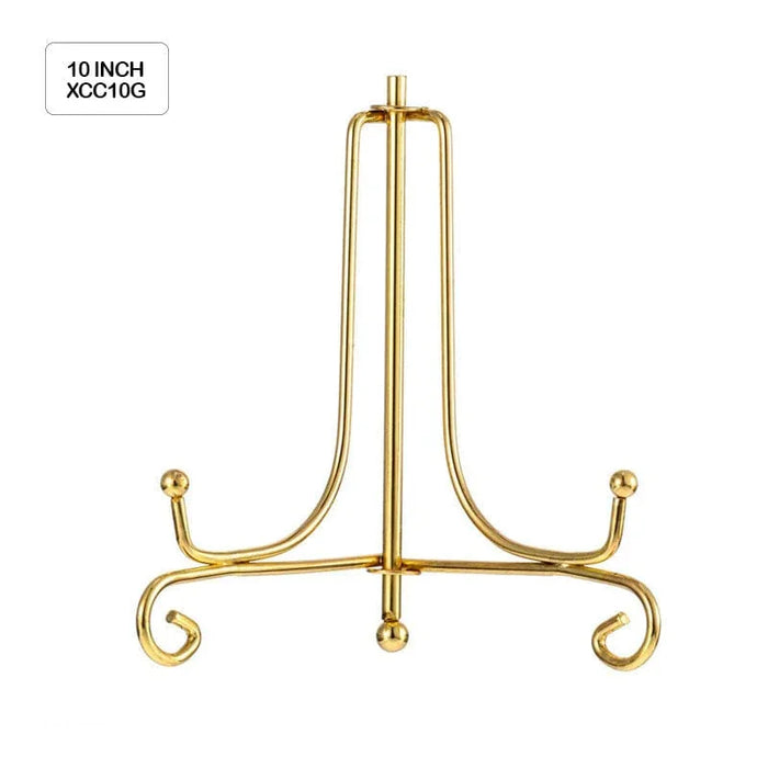 Frame Holder Display Stand Iron Gold 10 Inch   Code  Xcc10G