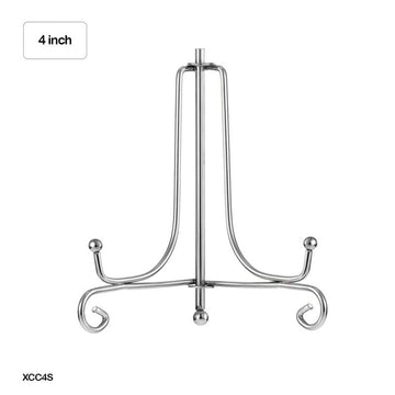 Xcc4S Frame Holder Display Stand Iron Silver 4 Inch  (Pack of 3)