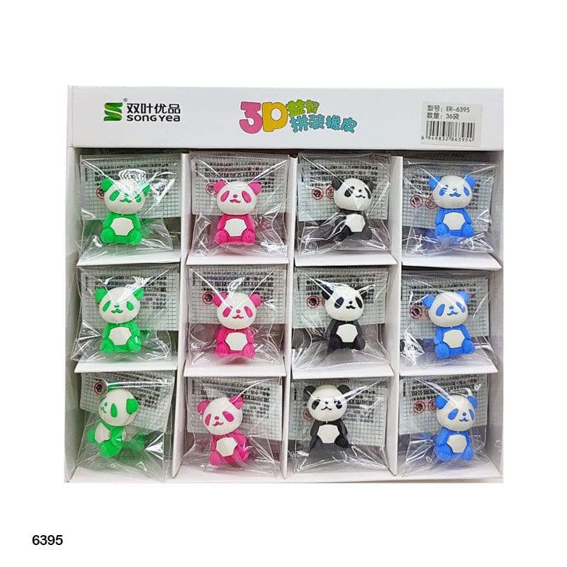 MG Traders Eraser 6395 Panda Eraser 36Pcs