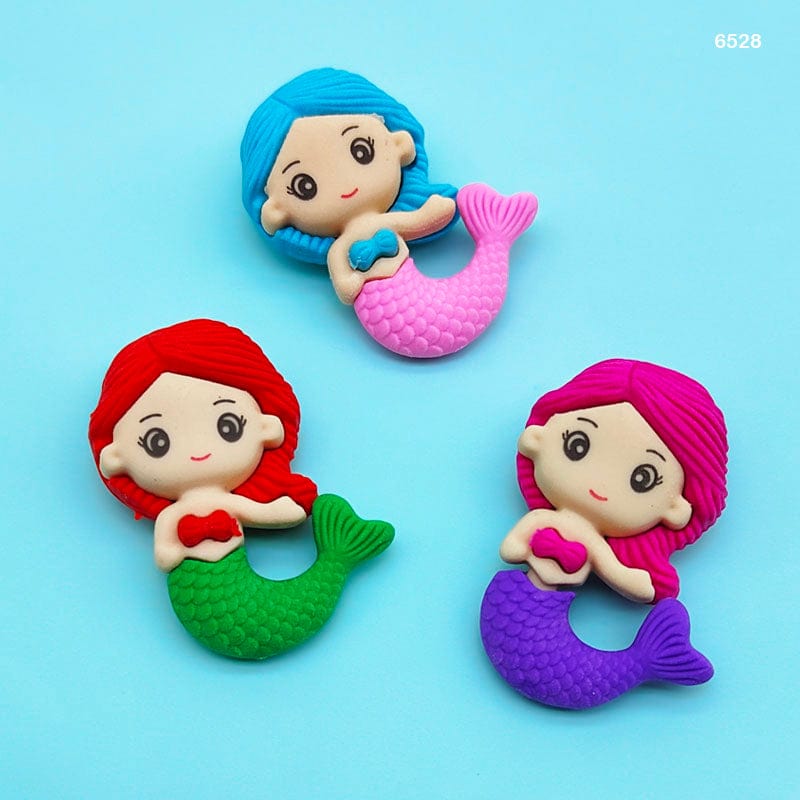 MG Traders Eraser 6528 Mermaid Eraser 48Pcs