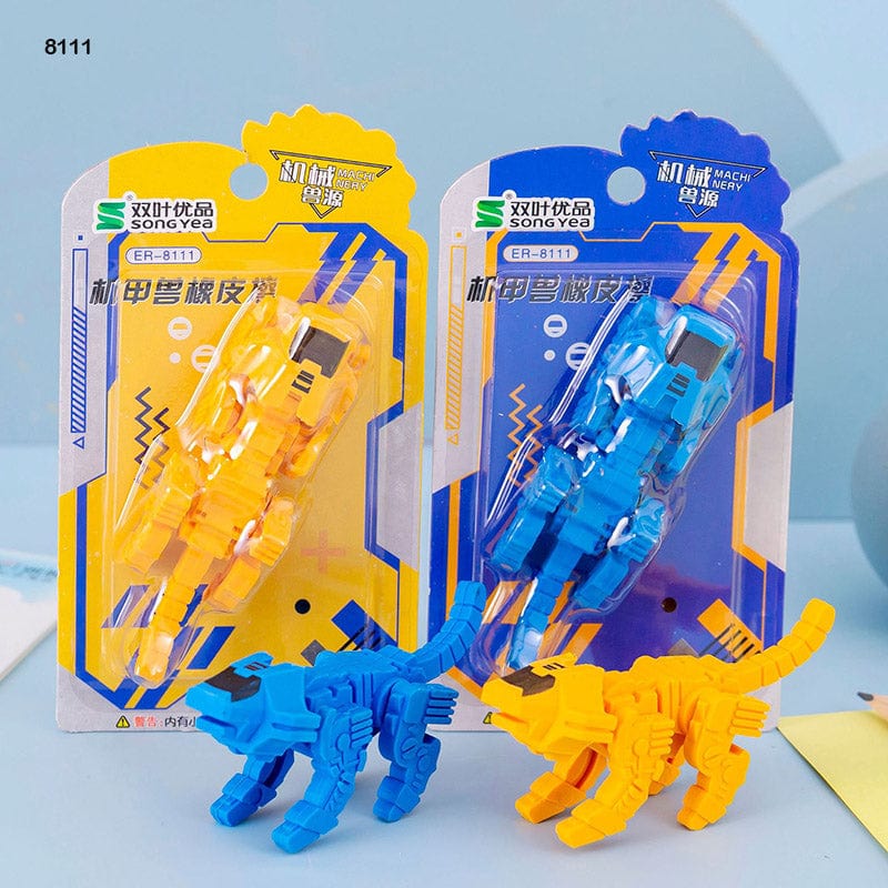 MG Traders Eraser 8111 Assembled Robot Eraser 1Pc  (Pack of 6)