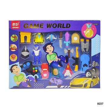 8237 Game World Eraser 1 Set