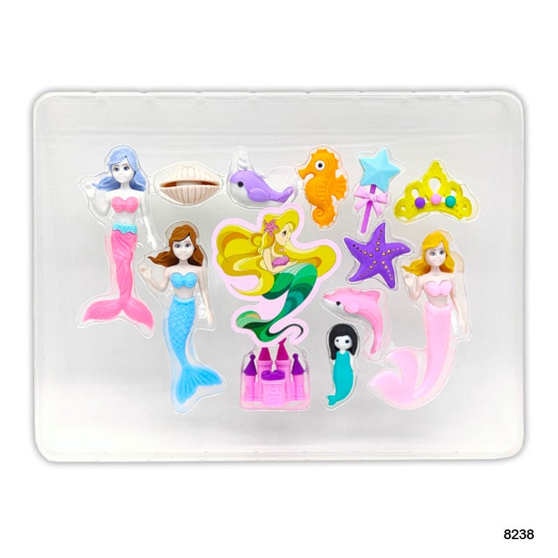 MG Traders Eraser 8238 Mermaid Princess Eraser 1 Set