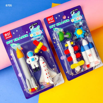 8705 Space Erasers 1Pc