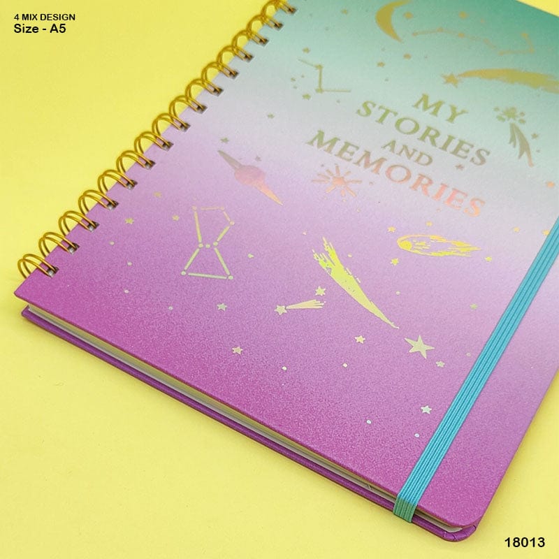 MG Traders Fancy Diary 18013 Spiral Dairy (21X15Cm)