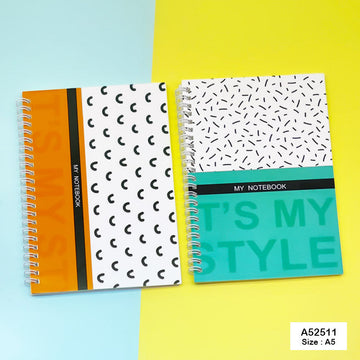 A52511 A5 Spiral Diary 15X21Cm 60Pages