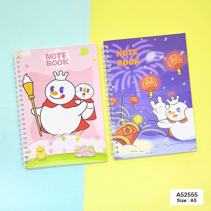 MG Traders Fancy Diary A52555 A5 Spiral Diary 15X21Cm 60Pages