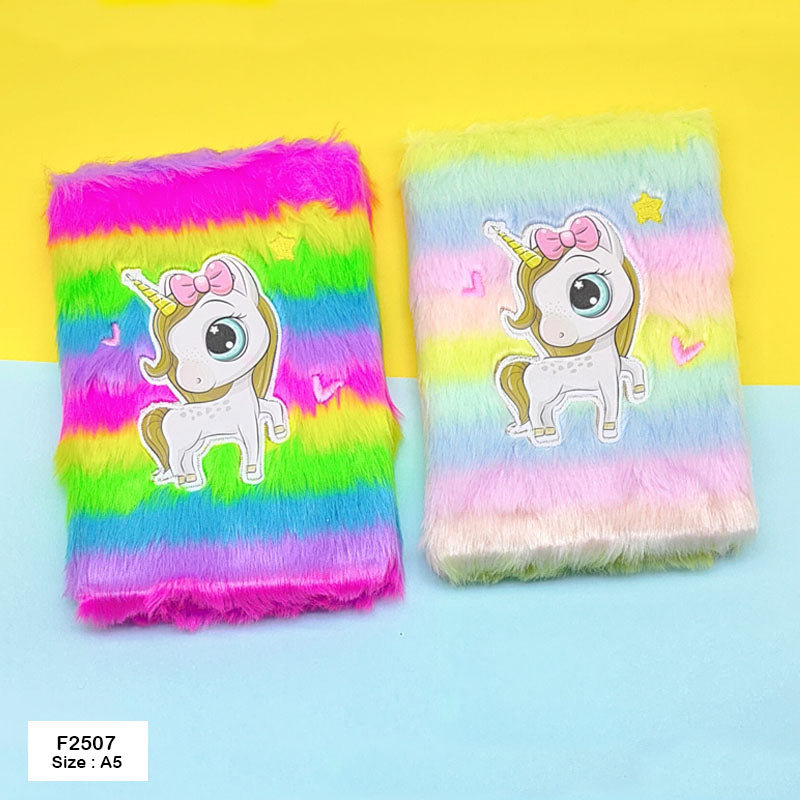 MG Traders Fancy Diary Mg2507 Soft Fur Diary A5