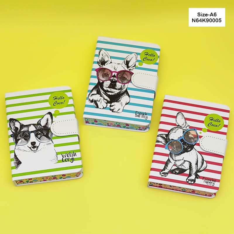 MG Traders Fancy Diary N64K90005- A6 Magnetic Diary