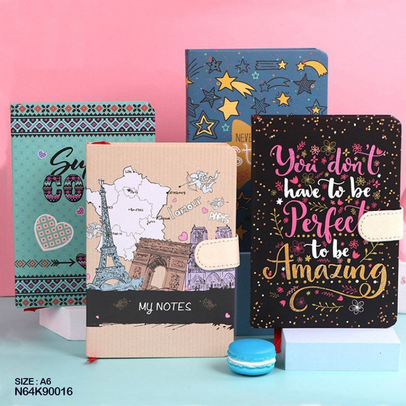 MG Traders Fancy Diary N64K90016 A6 Magnetic Diary